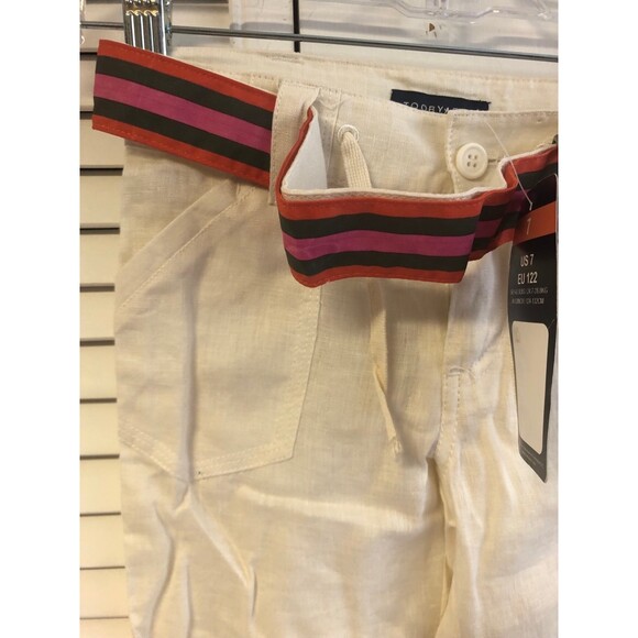 Toobydoo ny size 7 cream off white linen pants nwt - Picture 2 of 8